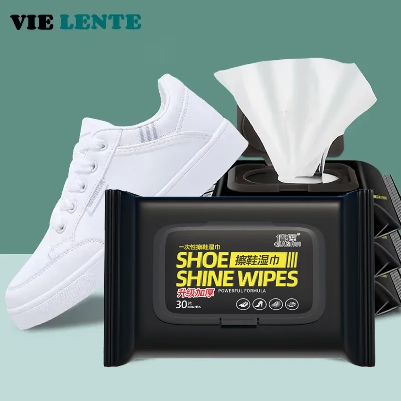 Sneaker Cleaner - Toallitas desechables para limpieza de zapatos,