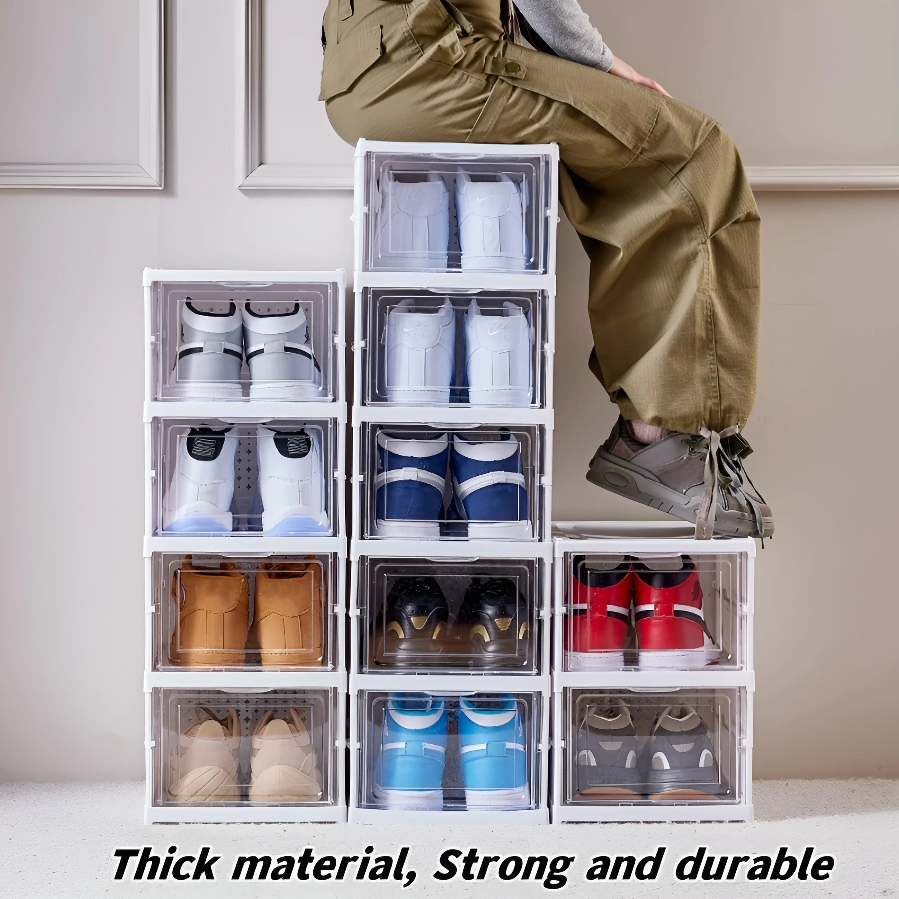Sneaker Care Shoe Box - Caja de zapatos de 6 capas,