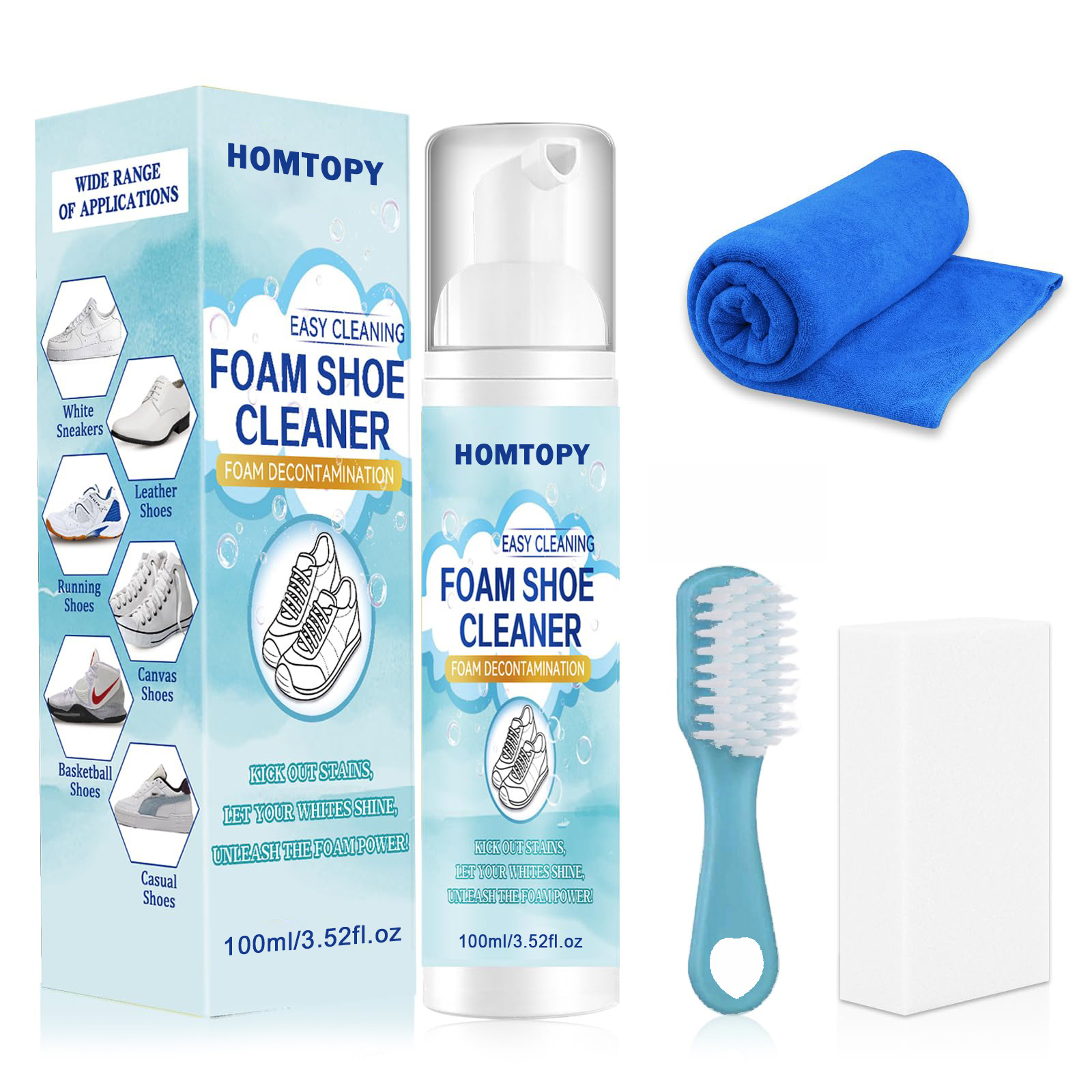 Sneaker Shoe Care Kit - Kit de limpieza de zapatos, limpiador